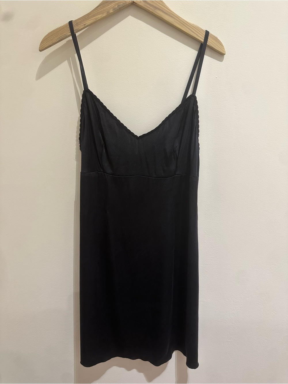 Black Satin Slip Dress - Dolce & Gabbana